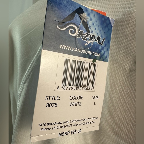 Kanu Surf Men's Short Sleeve UPF 50 Swim Shirt Rash Guard Sun Shirt/size Large - Picture 5 of 8